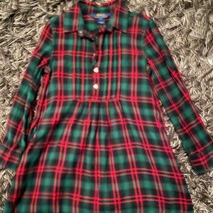 Ralph Lauren Girls plaid shirtdress